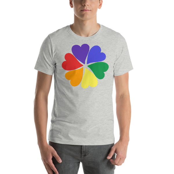 men's 'flower hearts' premium graphic t-shirt