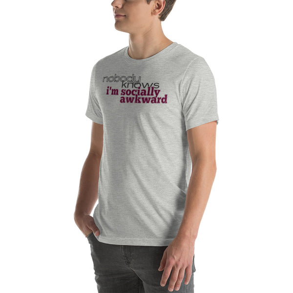 men's 'nbk i'm socially awkward' soft feel t-shirt