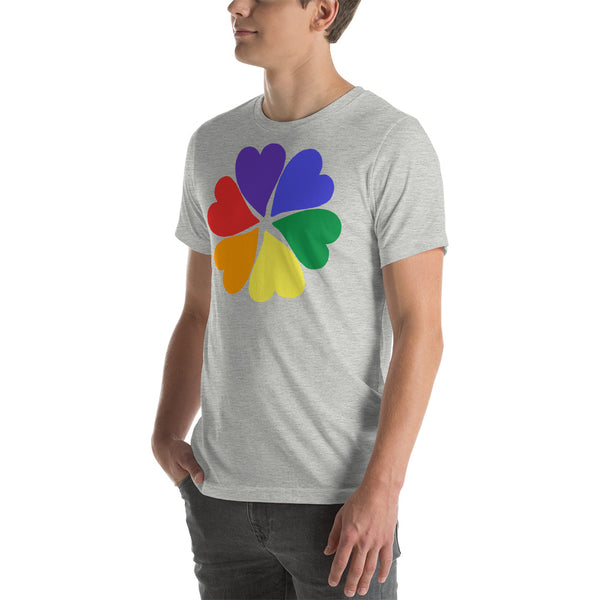 men's 'flower hearts' premium graphic t-shirt