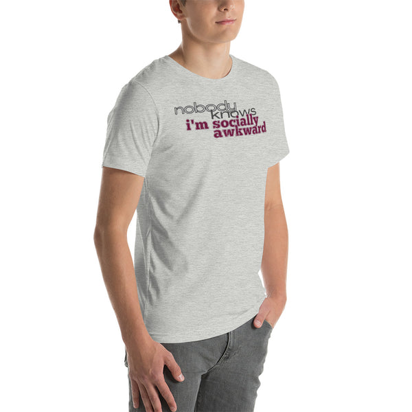 men's 'nbk i'm socially awkward' soft feel t-shirt