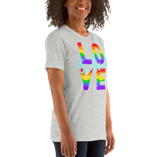 men’s 'love is love' soft feel t-shirt