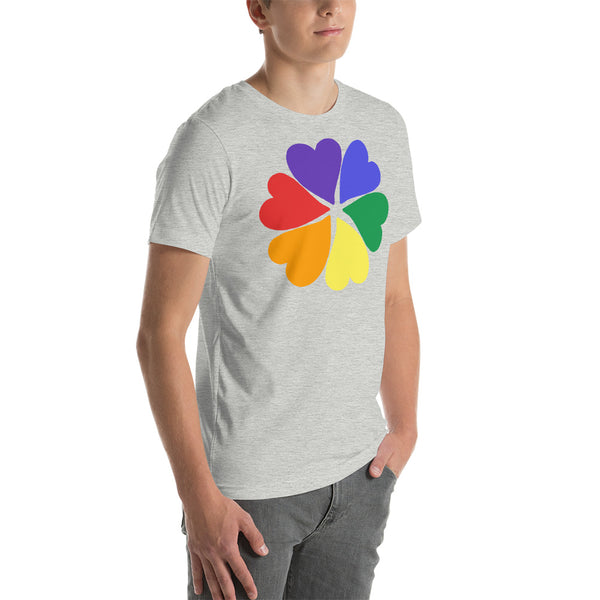 men's 'flower hearts' premium graphic t-shirt