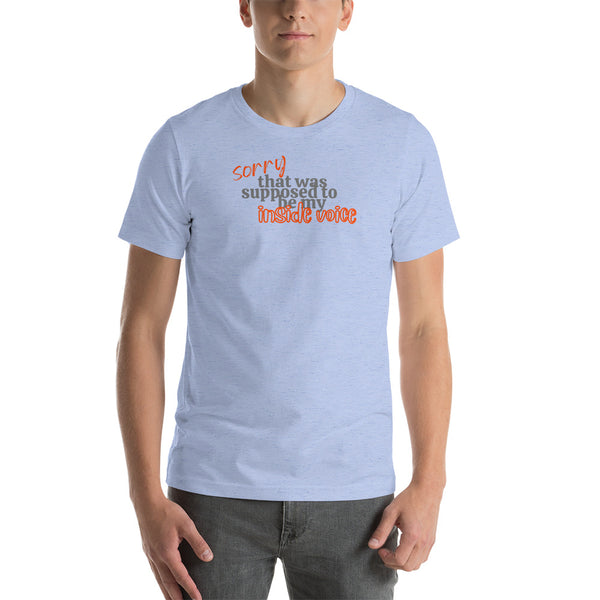 men's 'inside voice' street casual premium t-shirt