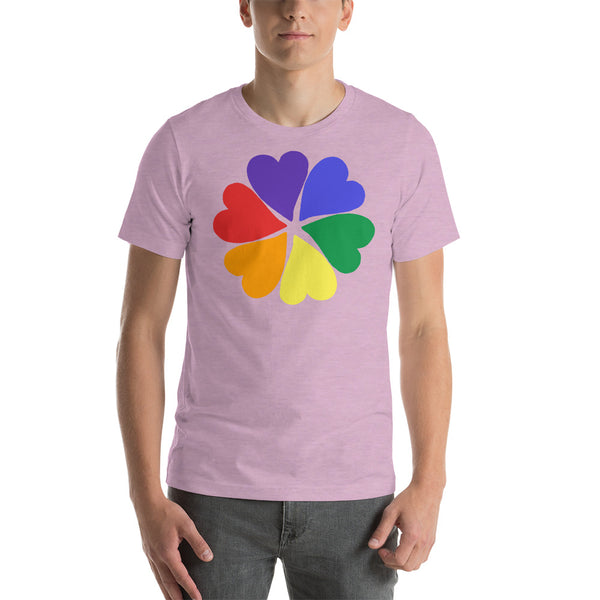 men's 'flower hearts' premium graphic t-shirt
