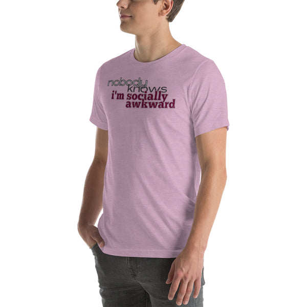 men's 'nbk i'm socially awkward' soft feel t-shirt