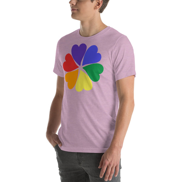 men's 'flower hearts' premium graphic t-shirt