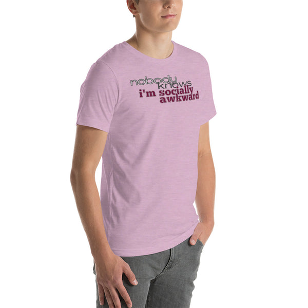 men's 'nbk i'm socially awkward' soft feel t-shirt