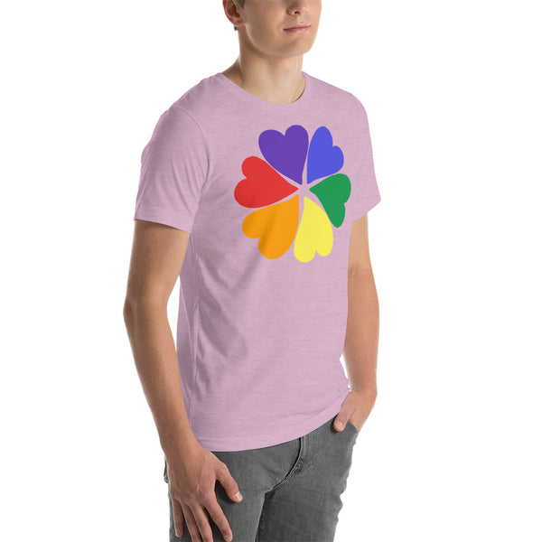 men's 'flower hearts' premium graphic t-shirt