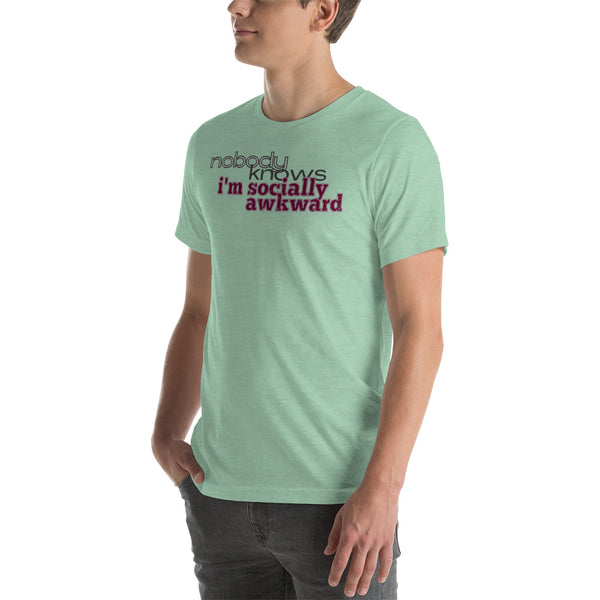 men's 'nbk i'm socially awkward' soft feel t-shirt