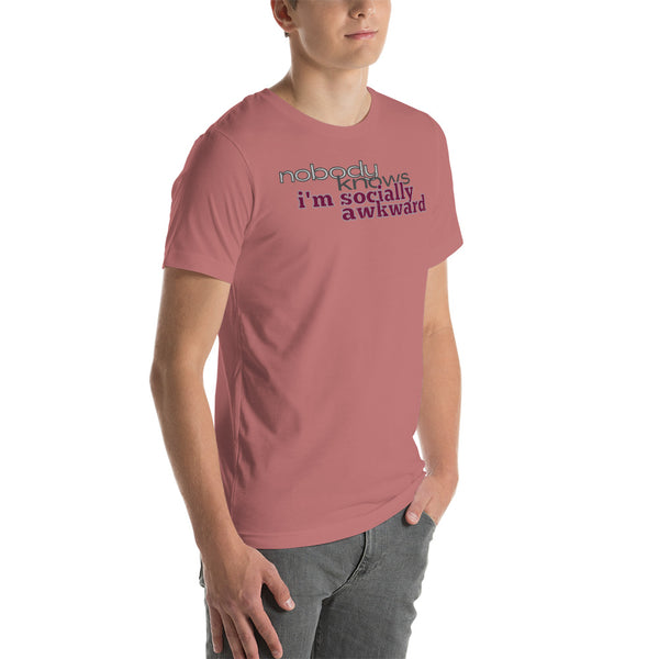 men's 'nbk i'm socially awkward' soft feel t-shirt