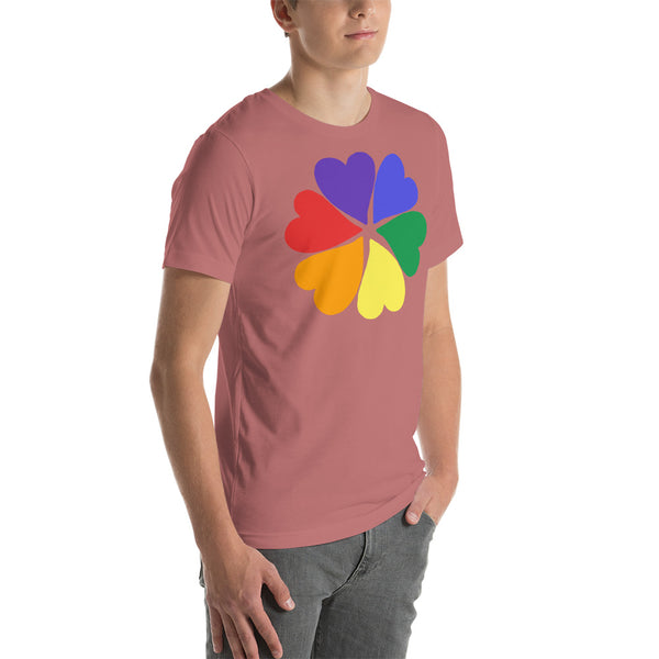 men's 'flower hearts' premium graphic t-shirt