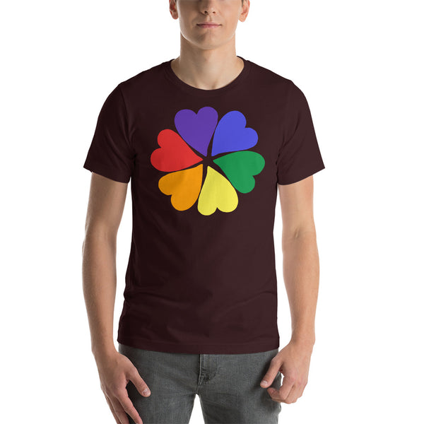 men's 'flower hearts' premium graphic t-shirt
