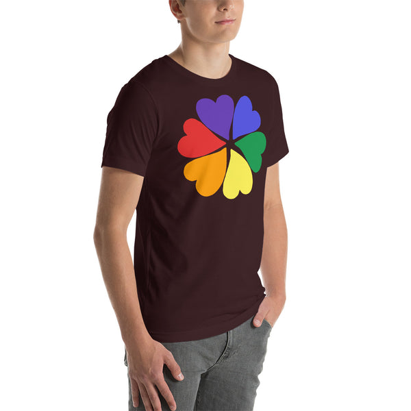 men's 'flower hearts' premium graphic t-shirt