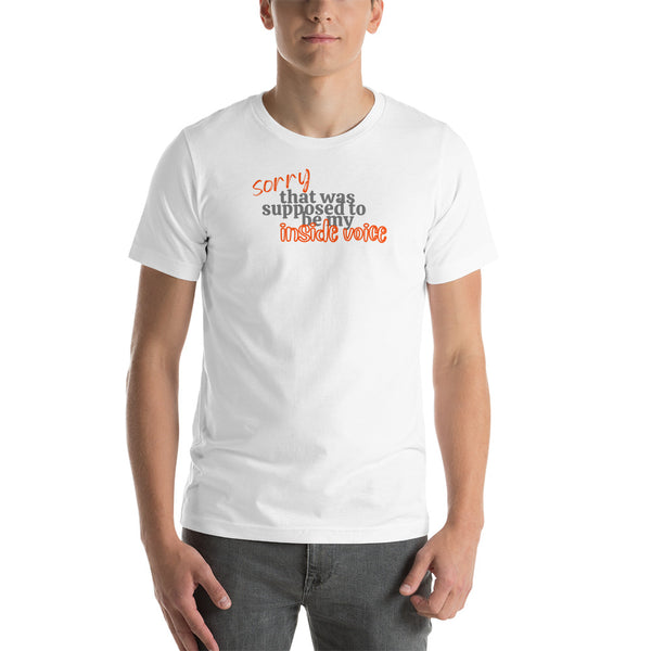 men's 'inside voice' street casual premium t-shirt