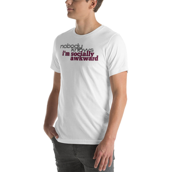 men's 'nbk i'm socially awkward' soft feel t-shirt
