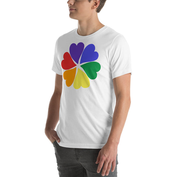 men's 'flower hearts' premium graphic t-shirt