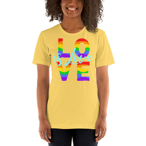 men’s 'love is love' soft feel t-shirt