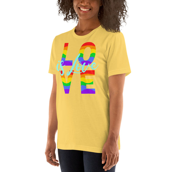 men’s 'love is love' soft feel t-shirt