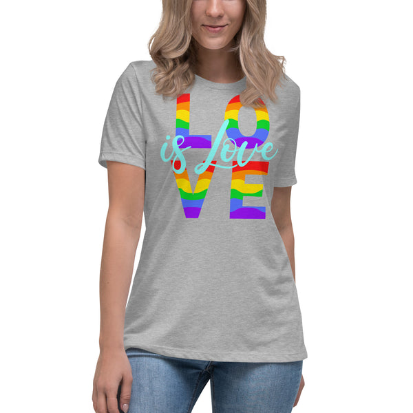 women’s 'love is love' true fit premium t-shirt