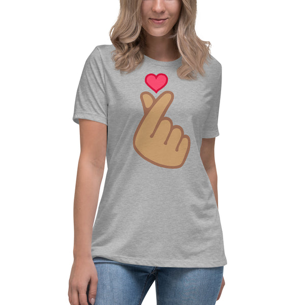 women's 'finger heart' comfort fit t-shirt