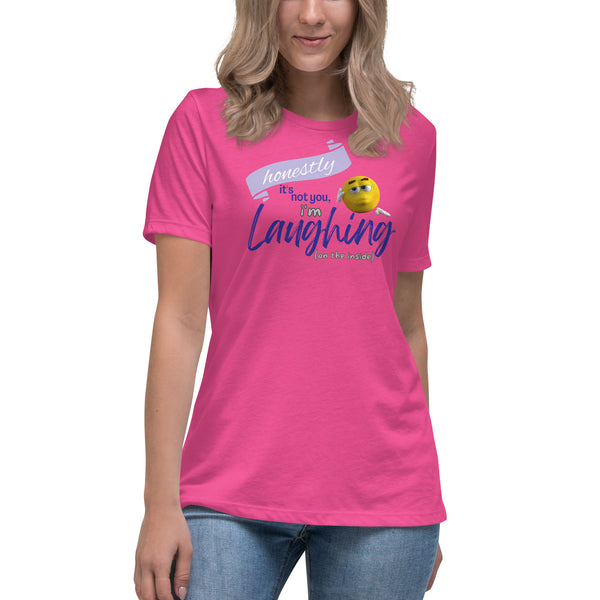 women's 'laughing inside' true fit premium t-shirt