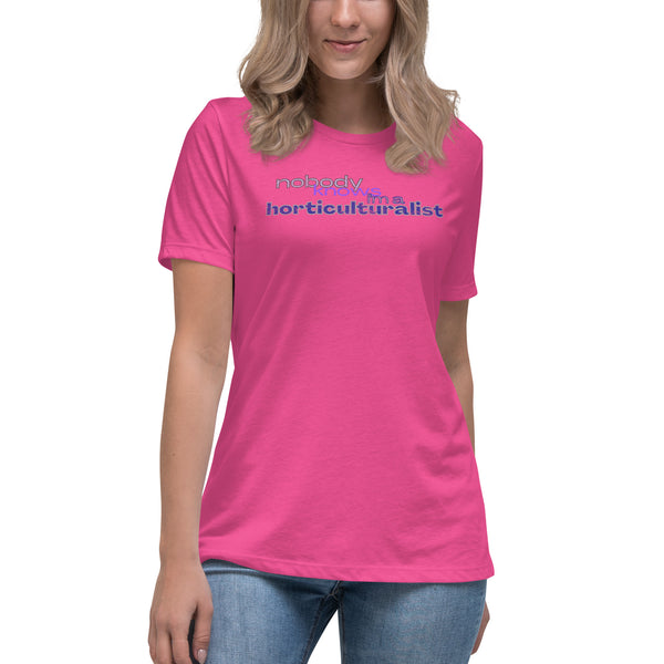 women's 'nbk i'm a horticulturalist' premium comfort fit t-shirt