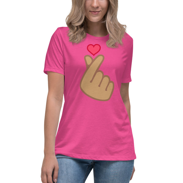women's 'finger heart' comfort fit t-shirt