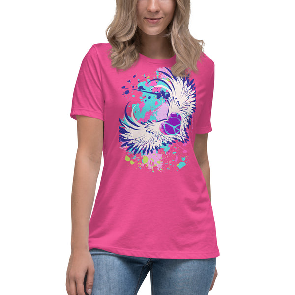 women's 'love peace' graphic comfort t-shirt