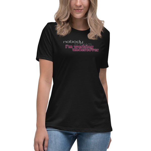 women's 'nbk i'm working undercover' premium t-shirt