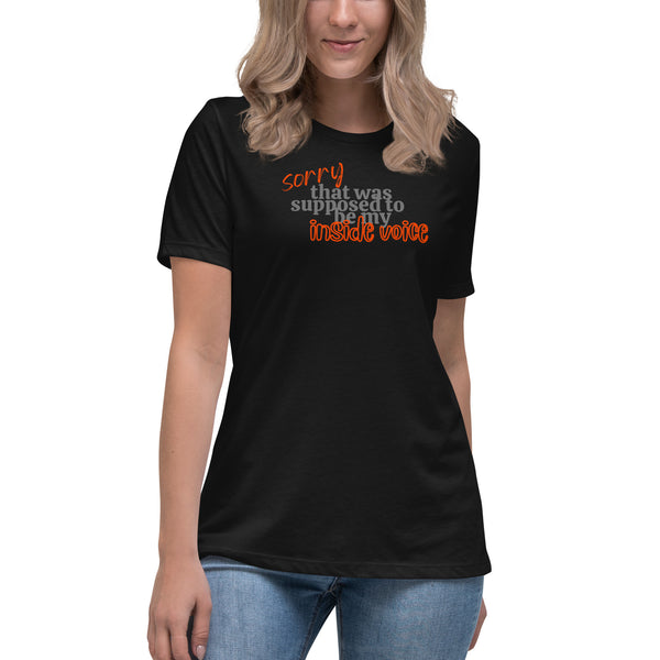 women's 'inside voice' street casual premium t-shirt