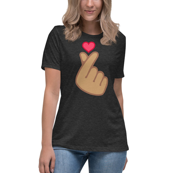 women's 'finger heart' comfort fit t-shirt