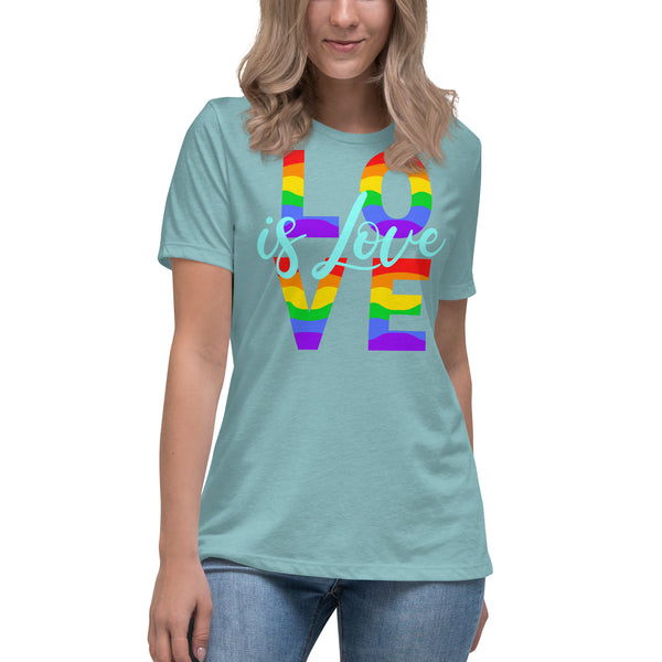 women’s 'love is love' true fit premium t-shirt