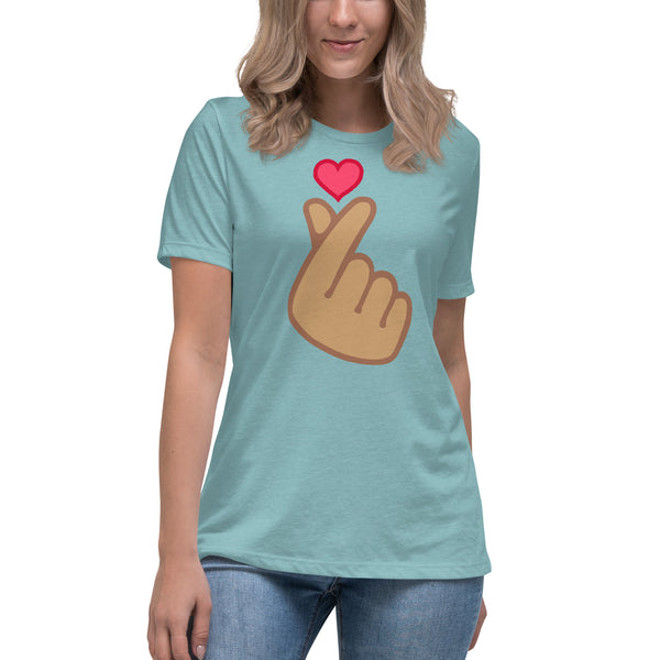women's 'finger heart' comfort fit t-shirt