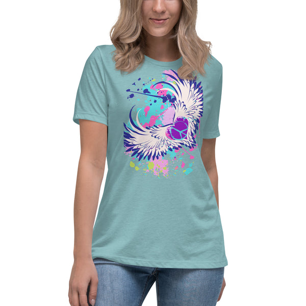 women's 'love peace' graphic comfort t-shirt