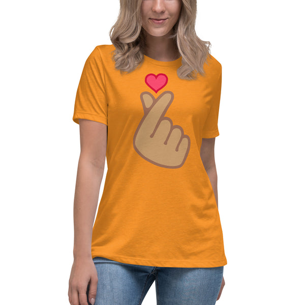 women's 'finger heart' comfort fit t-shirt