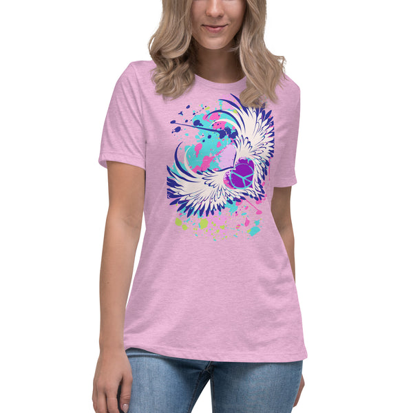 women's 'love peace' graphic comfort t-shirt
