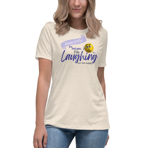 women's 'laughing inside' true fit premium t-shirt