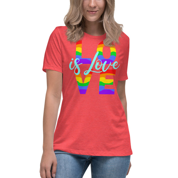 women’s 'love is love' true fit premium t-shirt