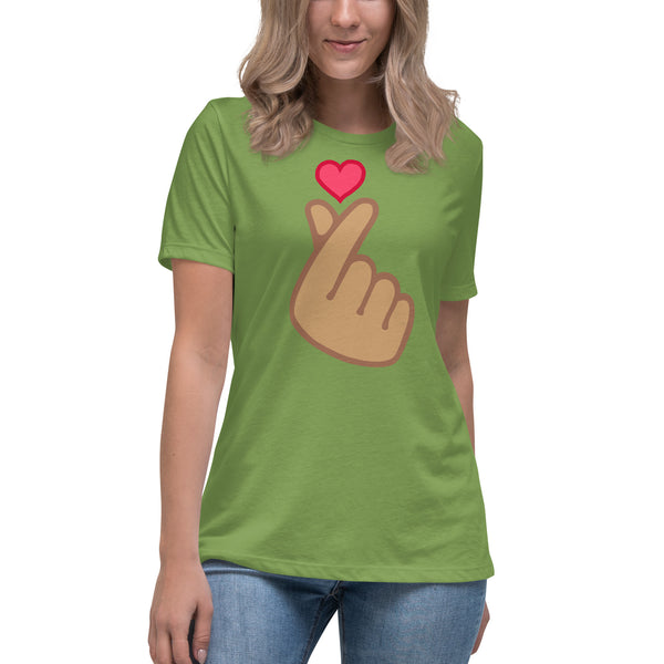 women's 'finger heart' comfort fit t-shirt