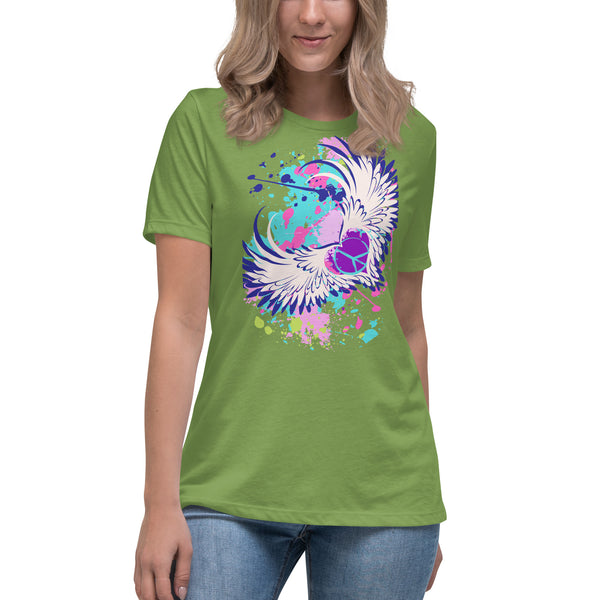 women's 'love peace' graphic comfort t-shirt