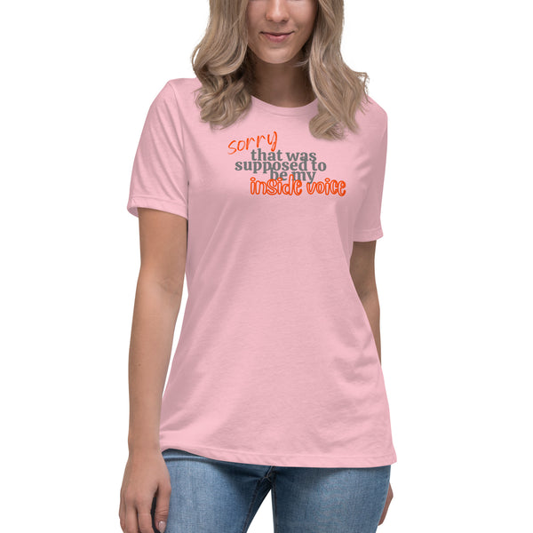 women's 'inside voice' street casual premium t-shirt