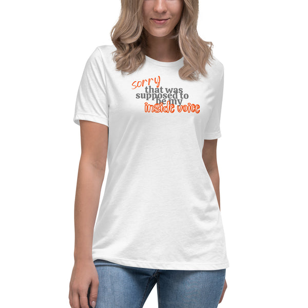 women's 'inside voice' street casual premium t-shirt