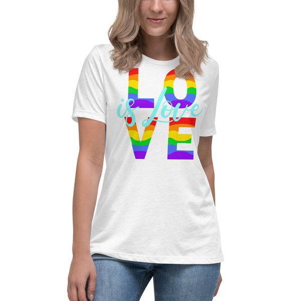women’s 'love is love' true fit premium t-shirt