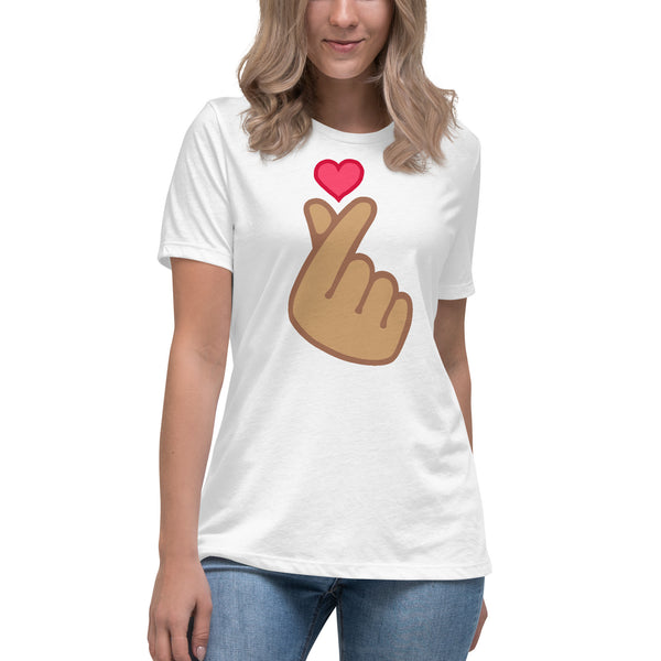 women's 'finger heart' comfort fit t-shirt