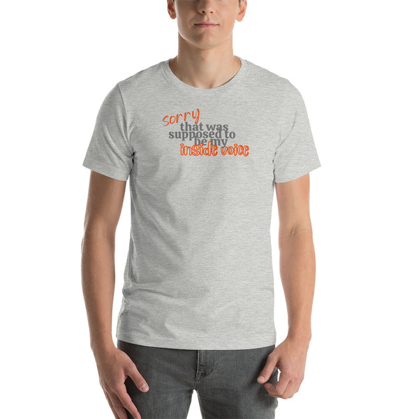 men's 'inside voice' street casual premium t-shirt