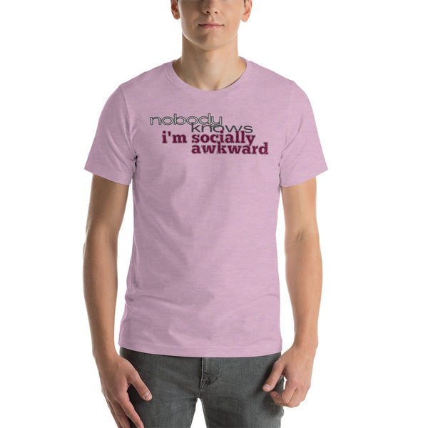 men's 'nbk i'm socially awkward' soft feel t-shirt