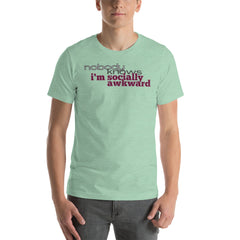 men's 'nbk i'm socially awkward' soft feel t-shirt