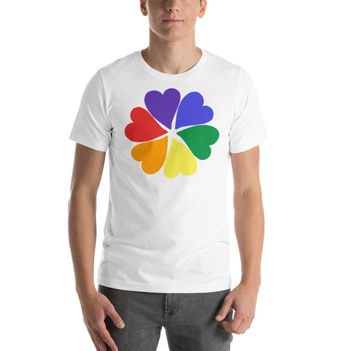 men's 'flower hearts' premium graphic t-shirt