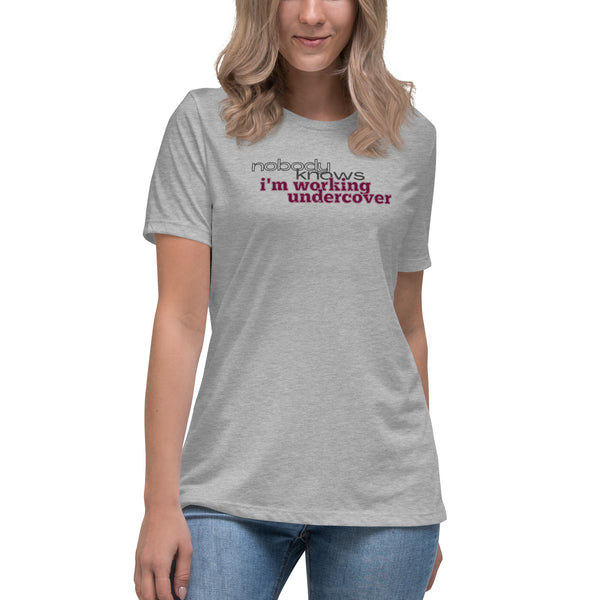 women's 'nbk i'm working undercover' premium t-shirt