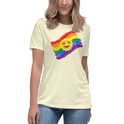 women’s vintage 'love pride' comfort fit t-shirt